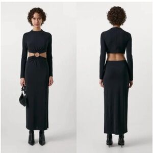 Cult Gaia x GAP Black Cutout Maxi Dress